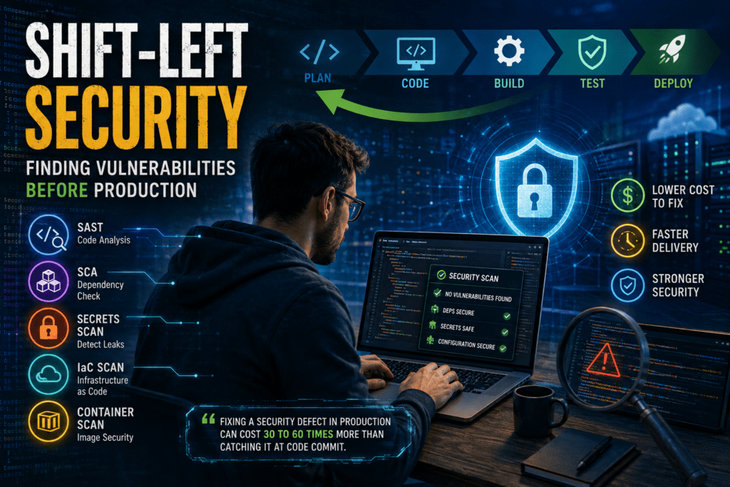 Shift-left security process for finding software vulnerabilities before production