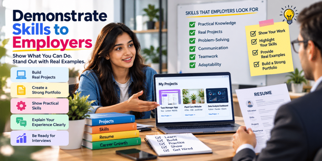 demonstrate skills to employers