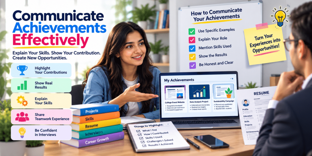 communicate achievements effectively